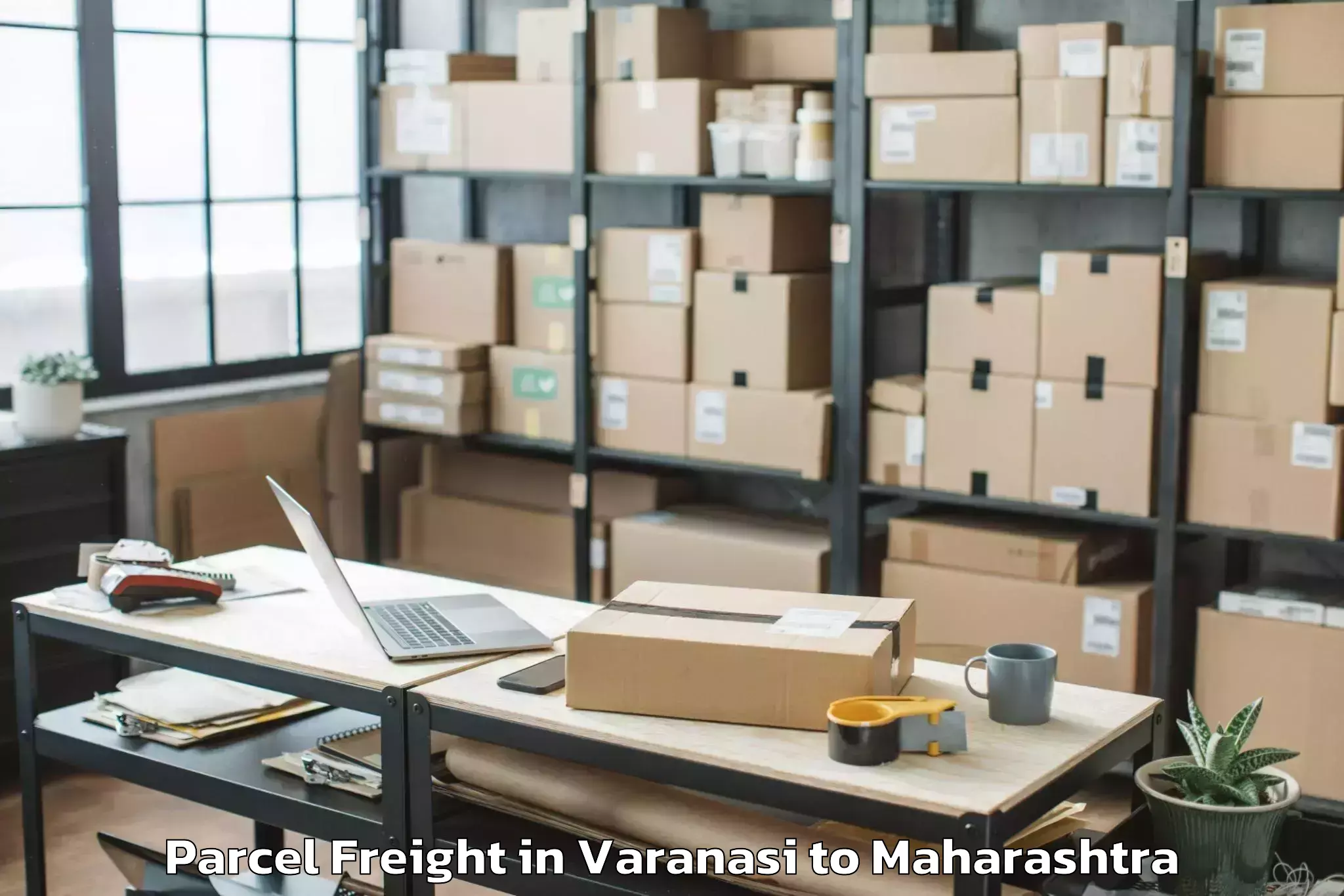 Book Varanasi to Shegaon Parcel Freight